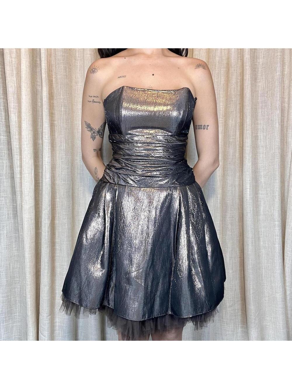 Metallic Mini Dress - Picture 5 of 8